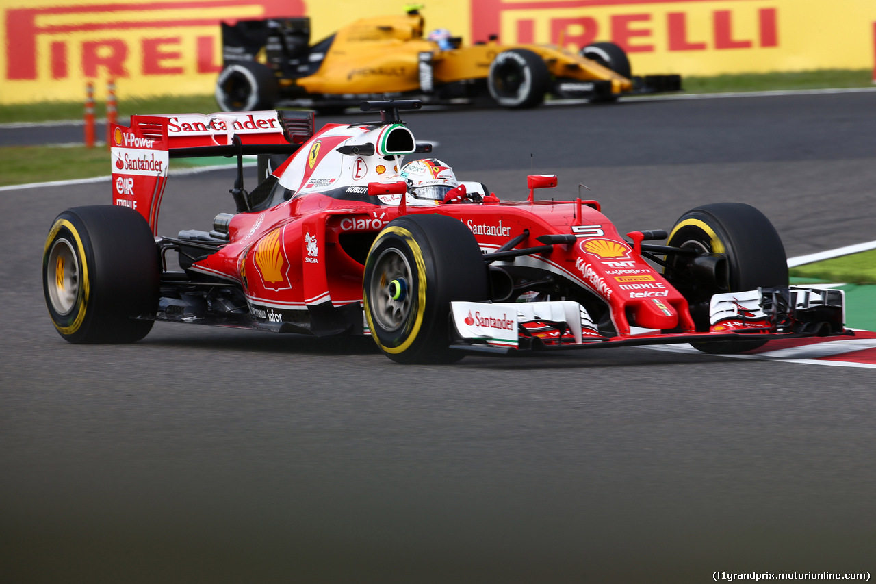 GP GIAPPONE, 07.10.2016 - Prove Libere 1, Sebastian Vettel (GER) Ferrari SF16-H