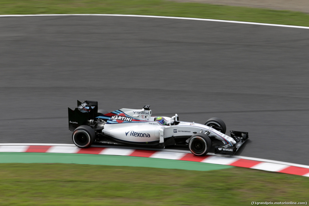 GP GIAPPONE, 07.10.2016 - Prove Libere 1, Felipe Massa (BRA) Williams FW38
