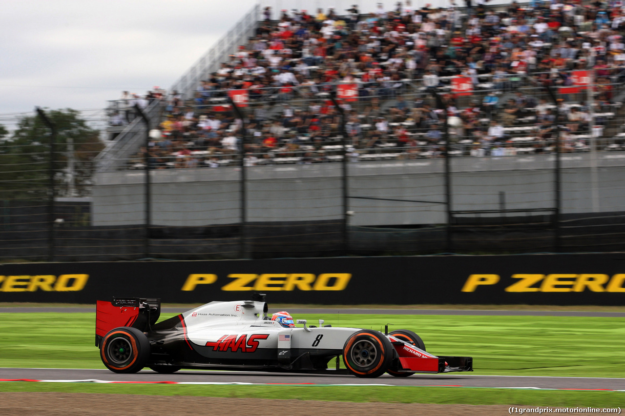 GP GIAPPONE, 07.10.2016 - Prove Libere 2, Romain Grosjean (FRA) Haas F1 Team VF-16