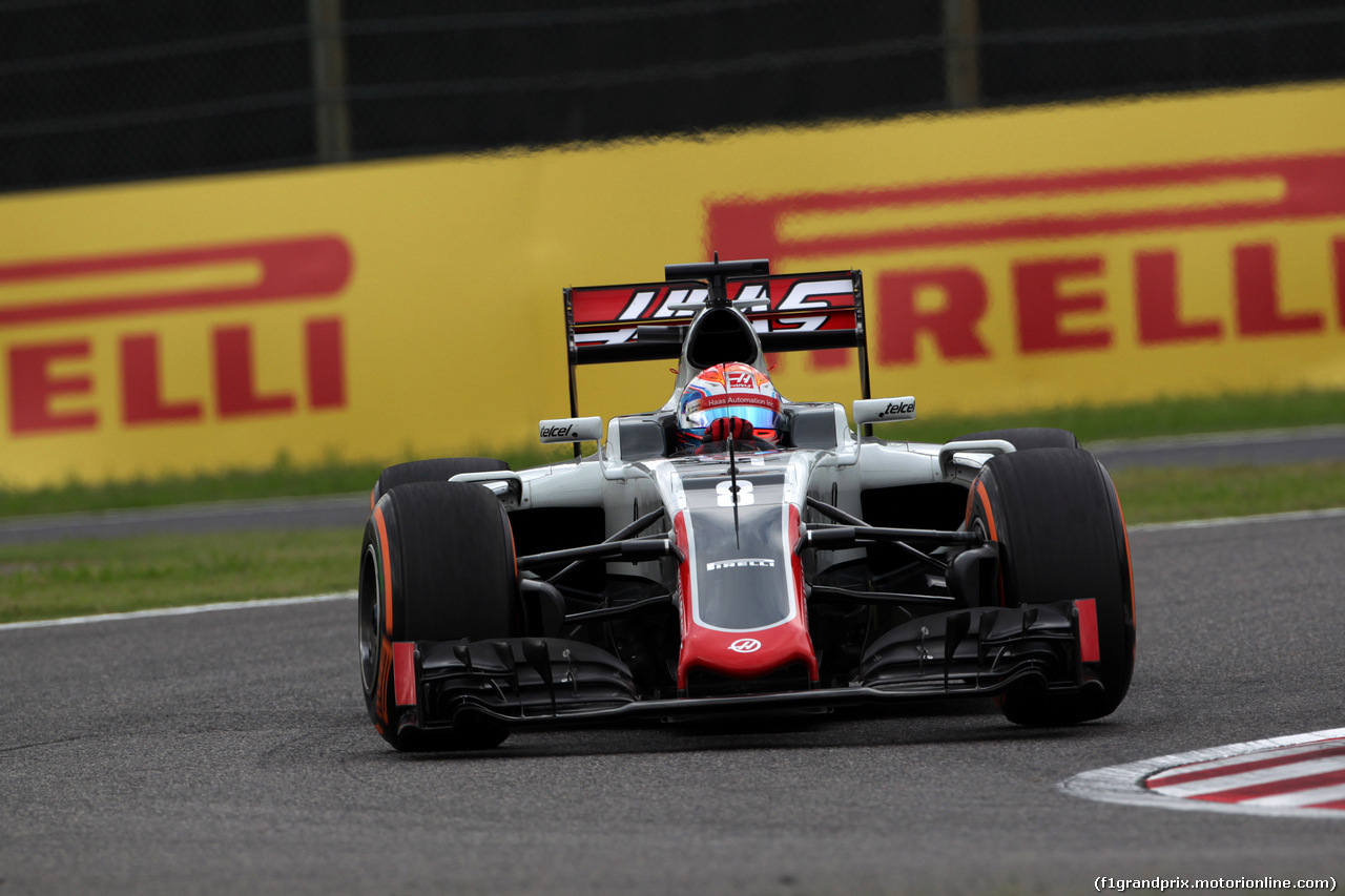 GP GIAPPONE, 07.10.2016 - Prove Libere 2, Romain Grosjean (FRA) Haas F1 Team VF-16