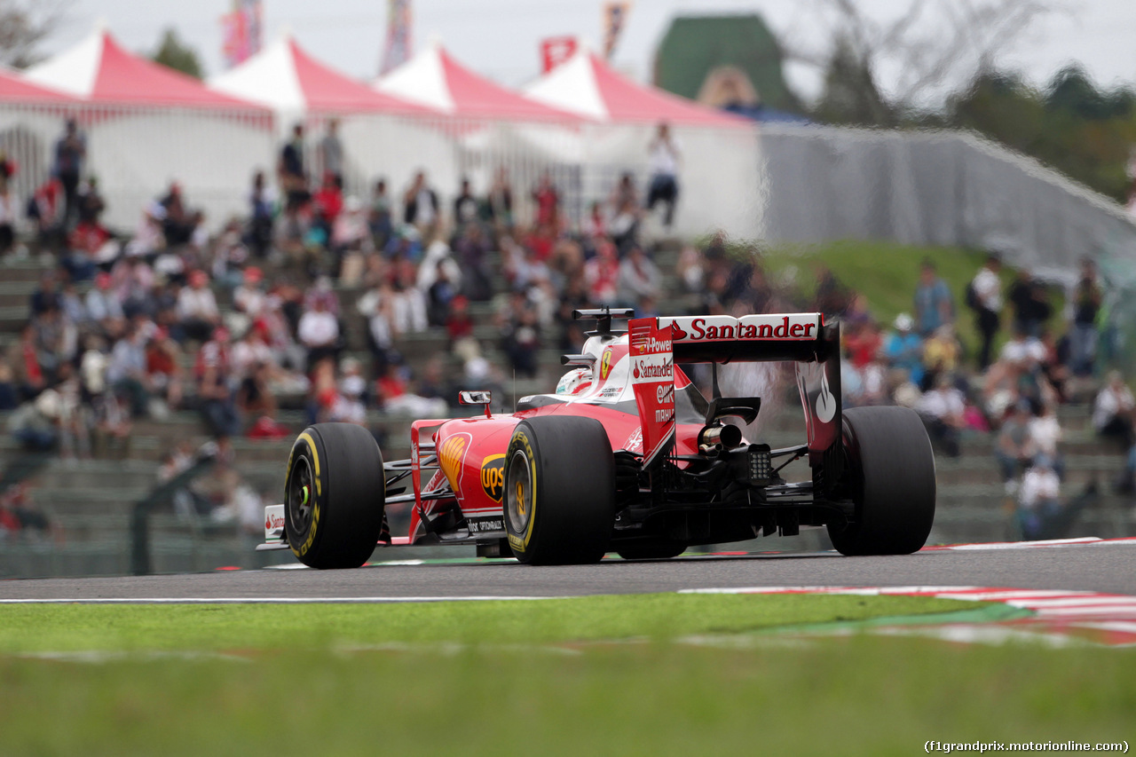 GP GIAPPONE, 07.10.2016 - Prove Libere 2, Sebastian Vettel (GER) Ferrari SF16-H