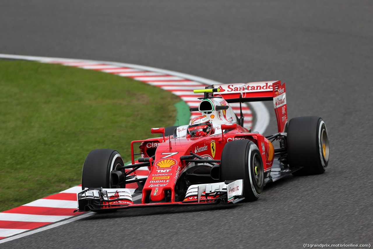 GP GIAPPONE, 07.10.2016 - Prove Libere 2, Kimi Raikkonen (FIN) Ferrari SF16-H