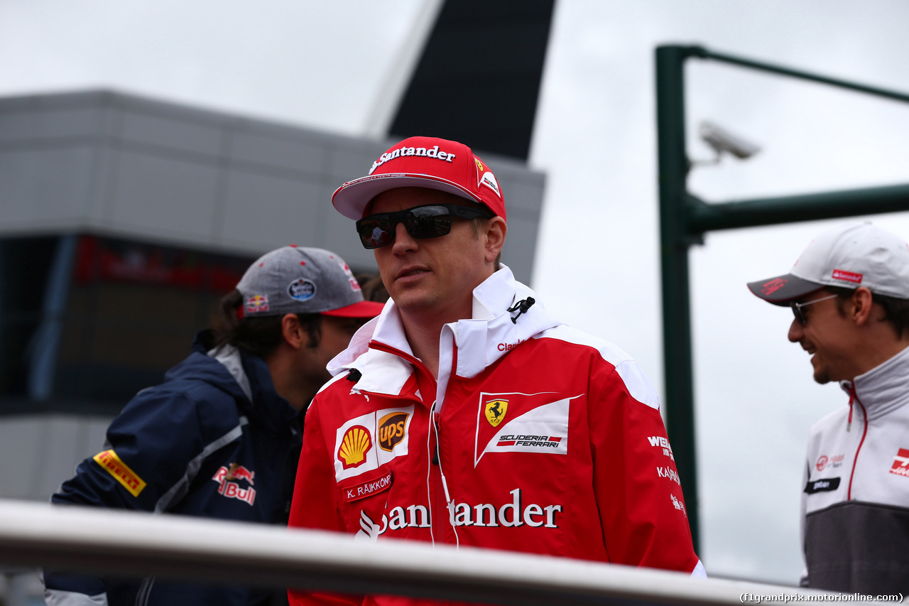 GP GRAN BRETAGNA, 10.07.2016 - Kimi Raikkonen (FIN) Ferrari SF16-H