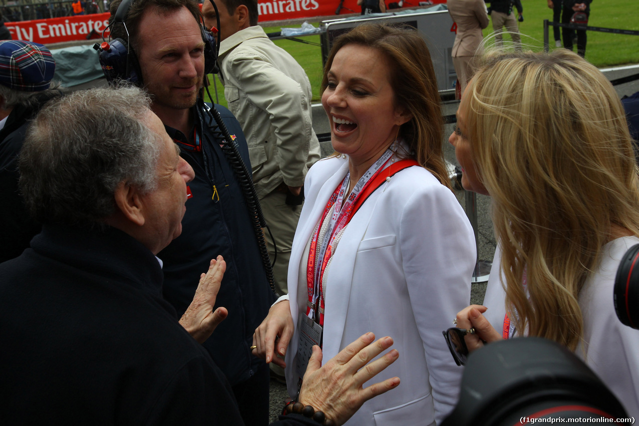GP GRAN BRETAGNA, 10.07.2016 - Gara, Jean Todt (FRA), President FIA e Geri Halliwell (GBR)