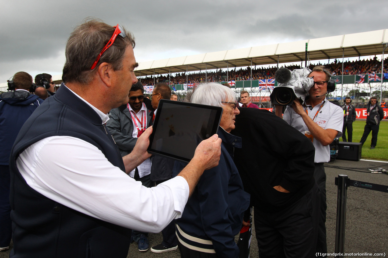 GP GRAN BRETAGNA, 10.07.2016 - Gara, Bernie Ecclestone (GBR), President e CEO of FOM e Nigel Mansell