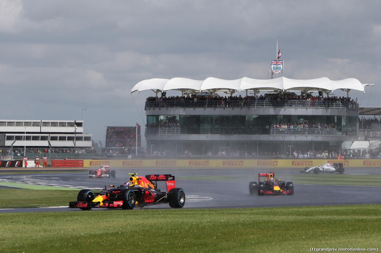 GP GRAN BRETAGNA, 10.07.2016 - Gara, Max Verstappen (NED) Red Bull Racing RB12