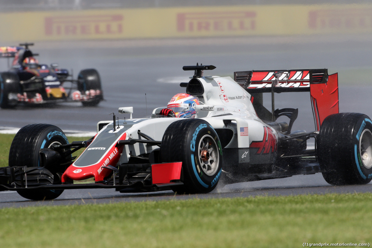 GP GRAN BRETAGNA, 10.07.2016 - Gara, Romain Grosjean (FRA) Haas F1 Team VF-16