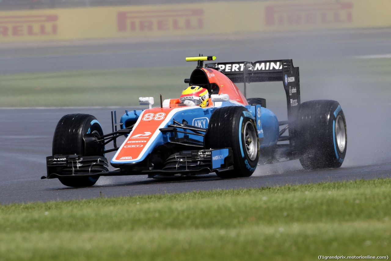 GP GRAN BRETAGNA, 10.07.2016 - Gara, Rio Haryanto (IDN) Manor Racing MRT05