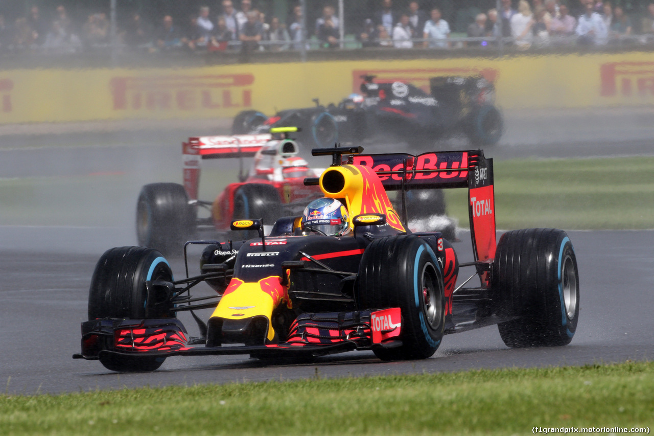 GP GRAN BRETAGNA, 10.07.2016 - Gara, Daniel Ricciardo (AUS) Red Bull Racing RB12