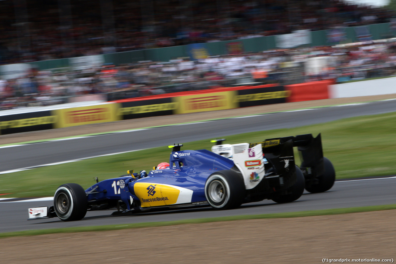 GP GRAN BRETAGNA, 10.07.2016 - Gara, Felipe Nasr (BRA) Sauber C34 e Valtteri Bottas (FIN) Williams FW38