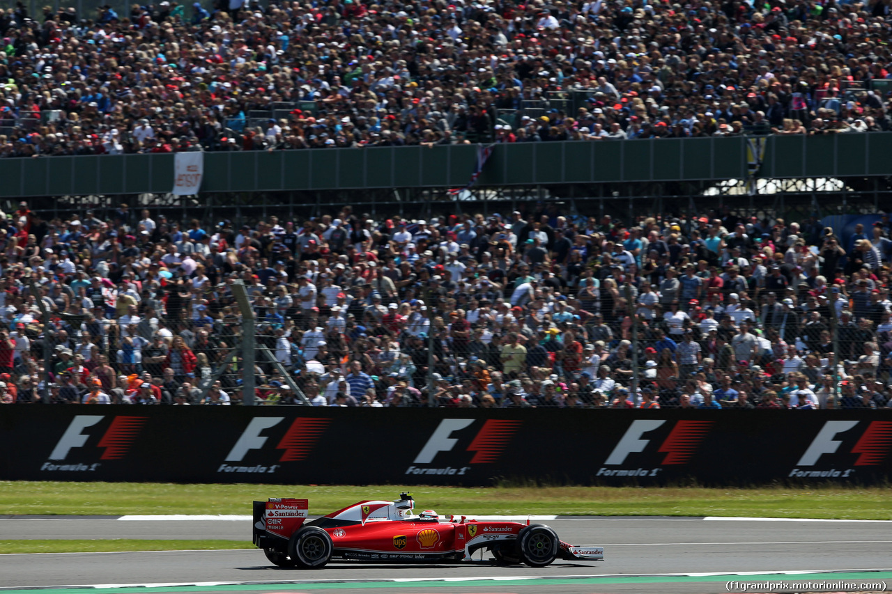 GP GRAN BRETAGNA, 10.07.2016 - Gara, Kimi Raikkonen (FIN) Ferrari SF16-H