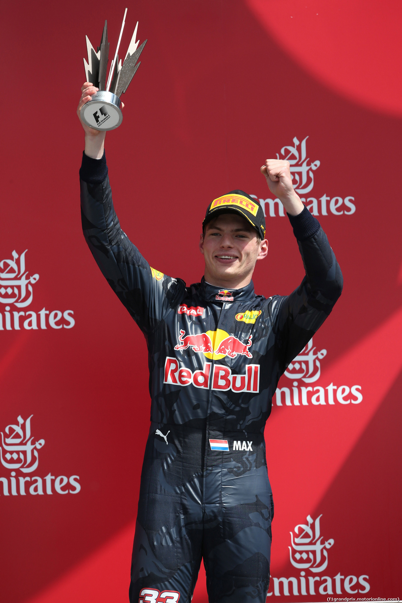 GP GRAN BRETAGNA, 10.07.2016 - Gara, terzo Max Verstappen (NED) Red Bull Racing RB12