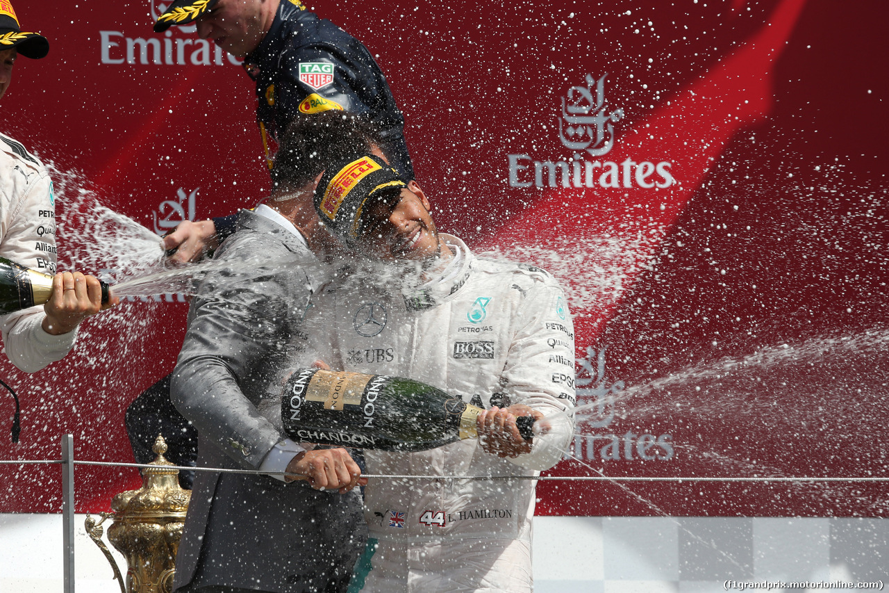 GP GRAN BRETAGNA, 10.07.2016 - Gara, Lewis Hamilton (GBR) Mercedes AMG F1 W07 Hybrid vincitore