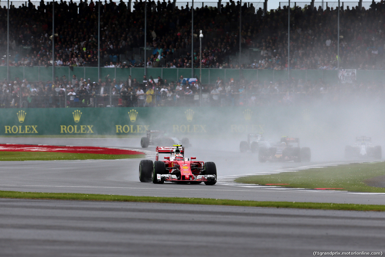 GP GRAN BRETAGNA, 10.07.2016 - Gara, Kimi Raikkonen (FIN) Ferrari SF16-H