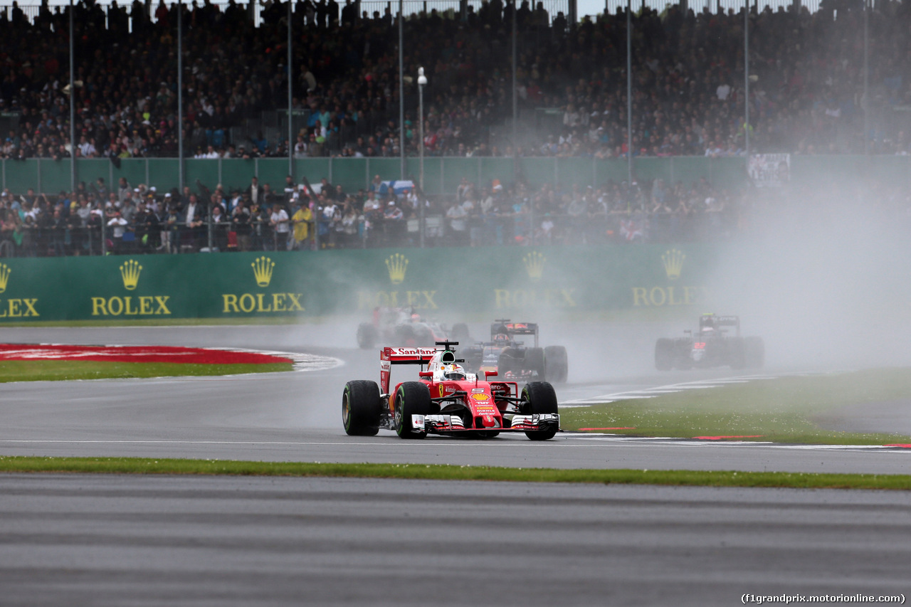 GP GRAN BRETAGNA, 10.07.2016 - Gara, Sebastian Vettel (GER) Ferrari SF16-H
