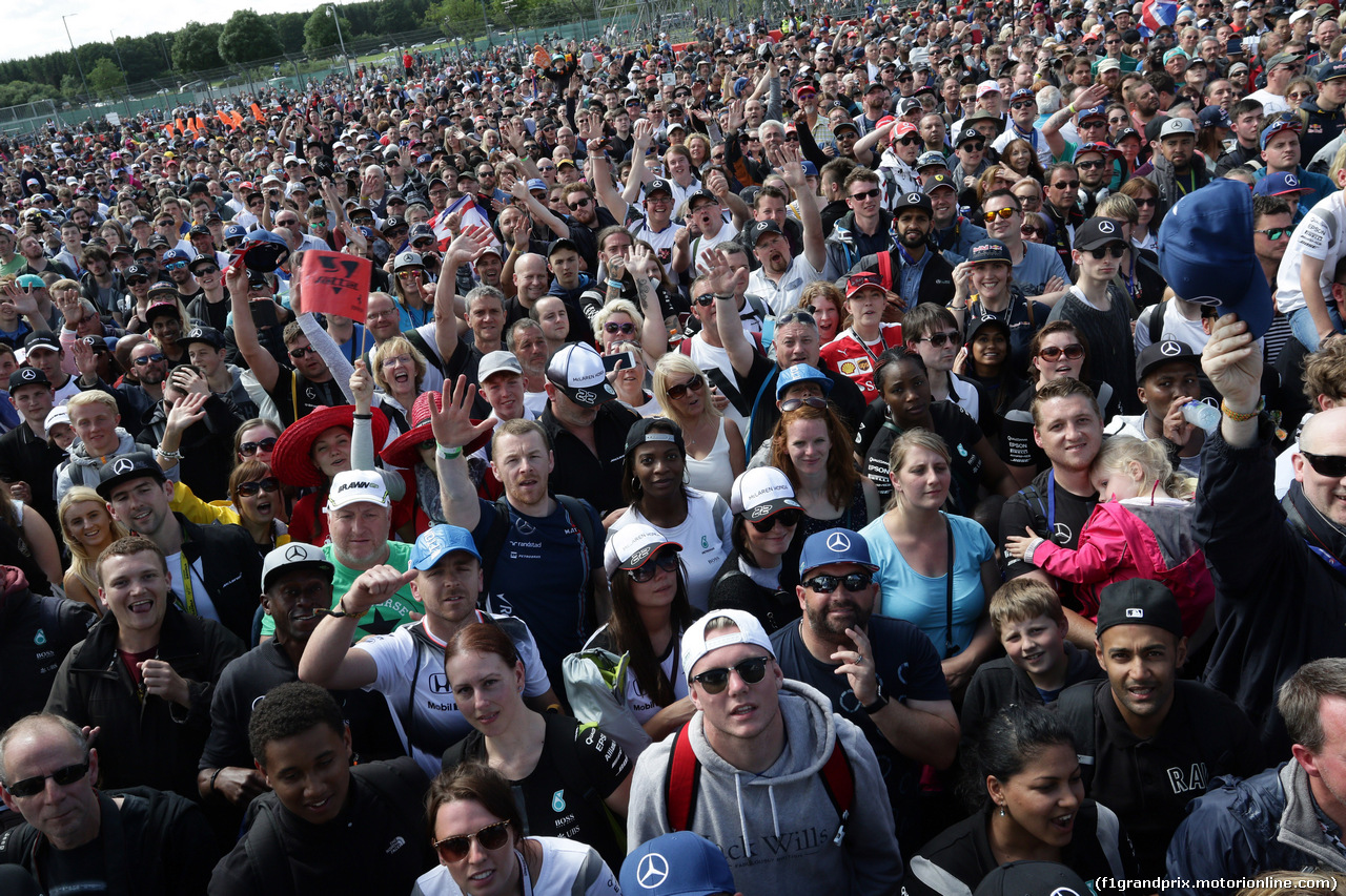 GP GRAN BRETAGNA, 10.07.2016 - Gara, Fans