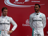 GP GRAN BRETAGNA, 10.07.2016 - Gara, Lewis Hamilton (GBR) Mercedes AMG F1 W07 Hybrid vincitore e secondo Nico Rosberg (GER) Mercedes AMG F1 W07 Hybrid