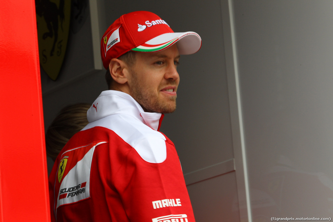 GP GRAN BRETAGNA, 07.07.2016 - Sebastian Vettel (GER) Ferrari SF16-H