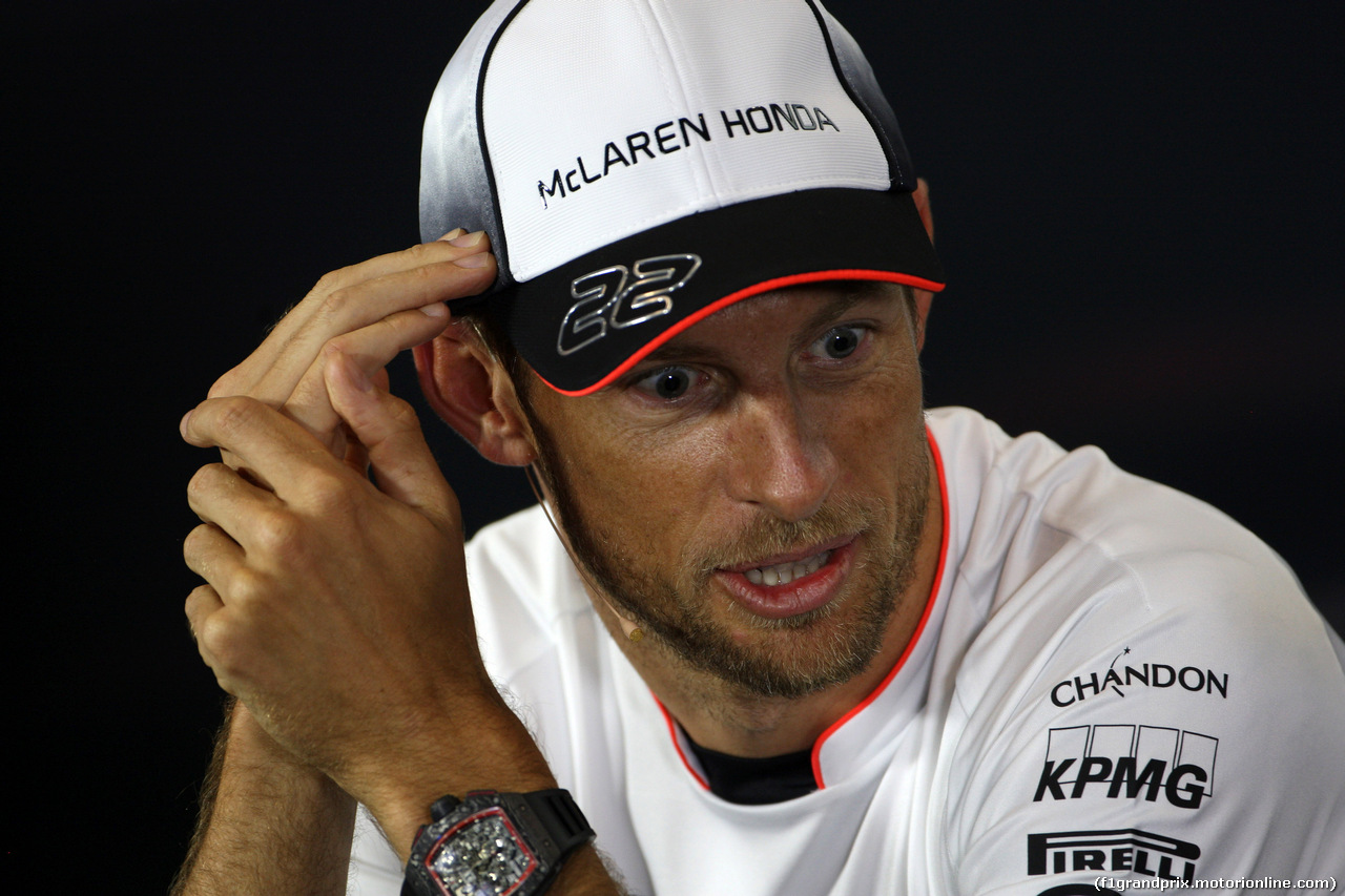 GP GRAN BRETAGNA, 07.07.2016 - Conferenza Stampa, Jenson Button (GBR)  McLaren Honda MP4-31