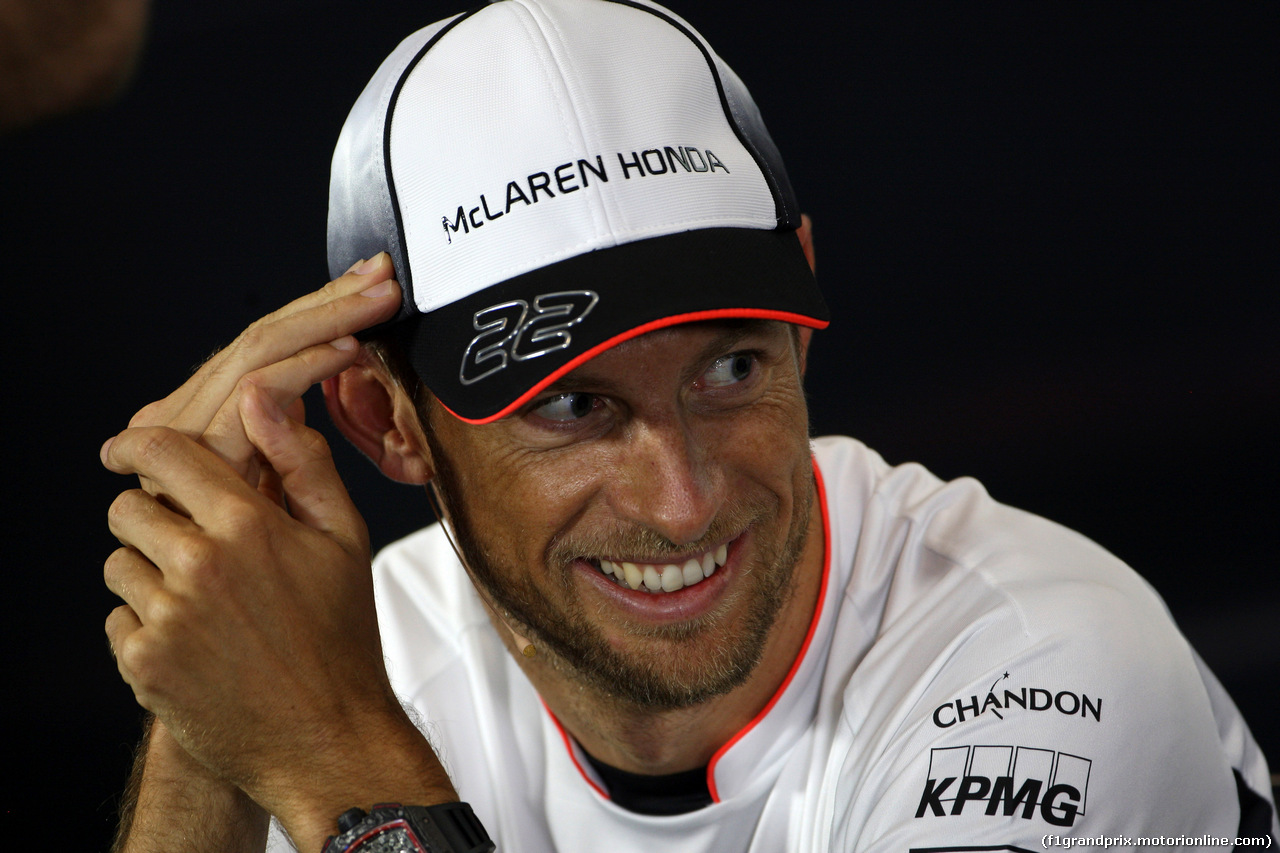 GP GRAN BRETAGNA, 07.07.2016 - Conferenza Stampa, Jenson Button (GBR)  McLaren Honda MP4-31