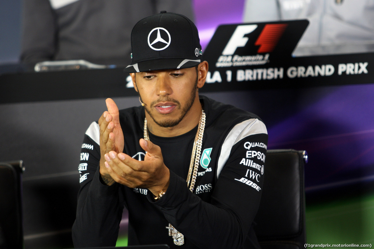 GP GRAN BRETAGNA, 07.07.2016 - Conferenza Stampa, Lewis Hamilton (GBR) Mercedes AMG F1 W07 Hybrid