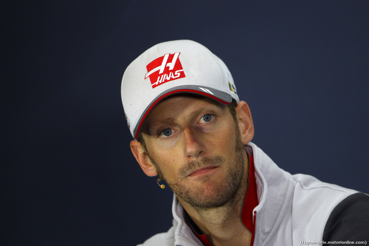 GP GRAN BRETAGNA, 07.07.2016 - Conferenza Stampa, Romain Grosjean (FRA) Haas F1 Team VF-16