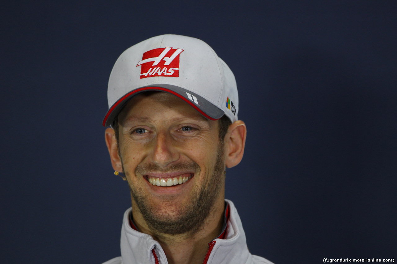 GP GRAN BRETAGNA, 07.07.2016 - Conferenza Stampa, Romain Grosjean (FRA) Haas F1 Team VF-16