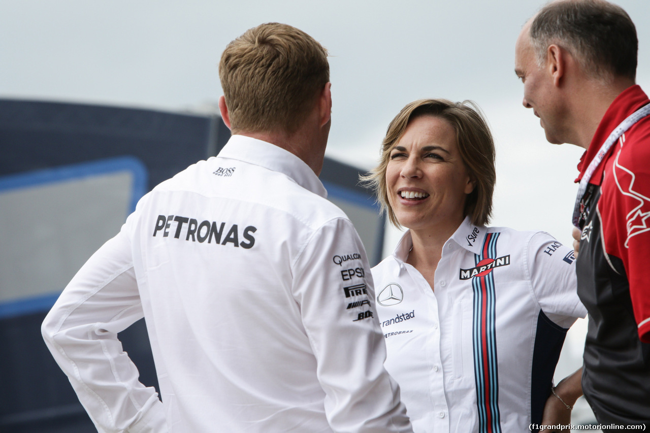 GP GRAN BRETAGNA, 07.07.2016 - Claire Williams (GBR) Williams Deputy Team Principal.