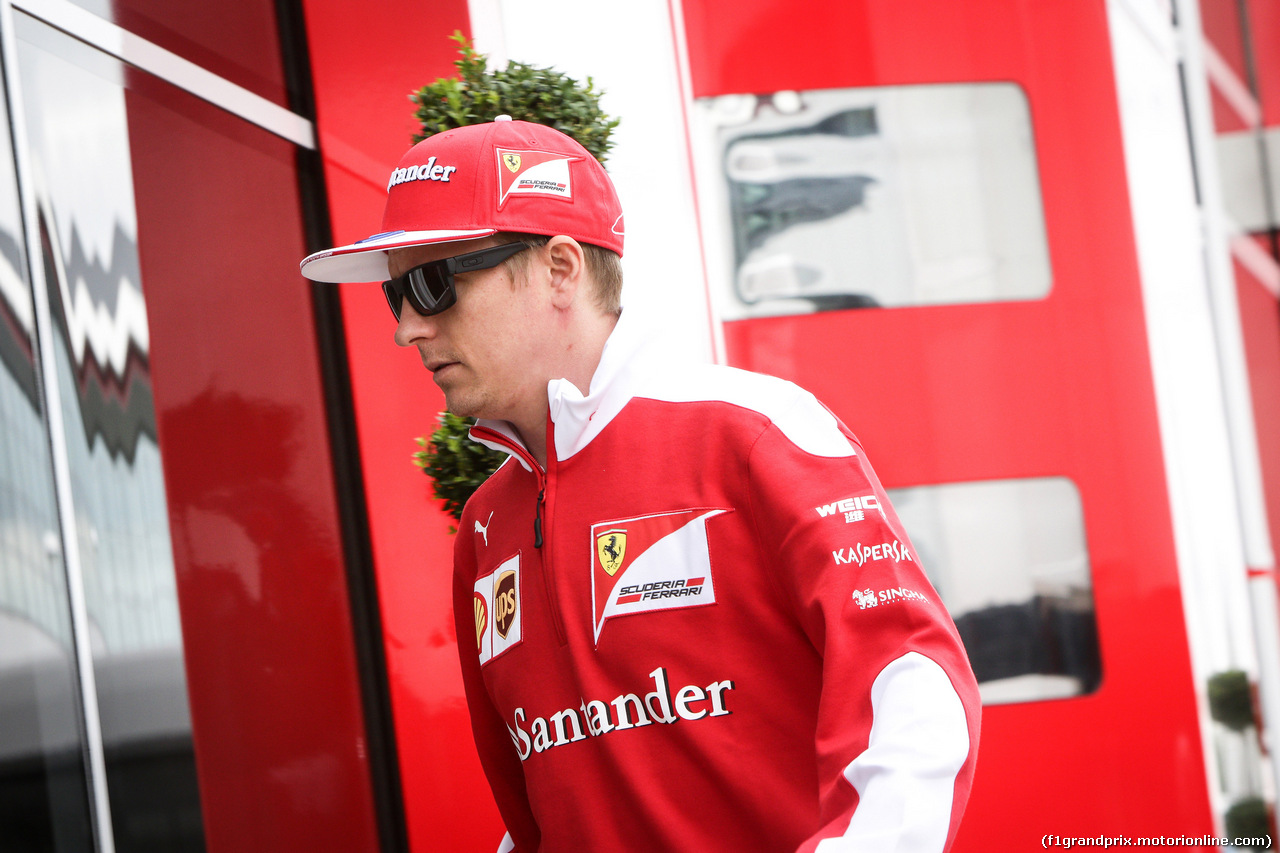 GP GRAN BRETAGNA, 07.07.2016 - Kimi Raikkonen (FIN) Ferrari SF16-H