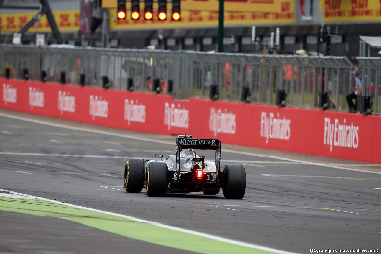 GP GRAN BRETAGNA, 09.07.2016 - Prove Libere 3, Sergio Perez (MEX) Sahara Force India F1 VJM09