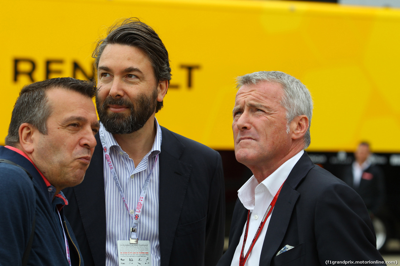 GP GRAN BRETAGNA, 09.07.2016 - Prove Libere 3, (L-R) Uberto Selvatico Estense, President Formula Imola e Marcello Lotti (ITA) CEO WSC