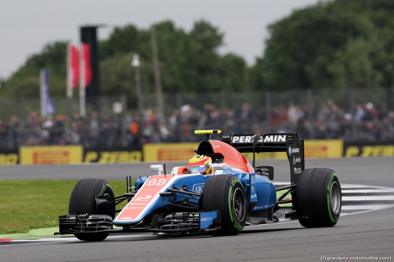 GP GRAN BRETAGNA, 09.07.2016 - Prove Libere 3, Rio Haryanto (IDN) Manor Racing MRT05