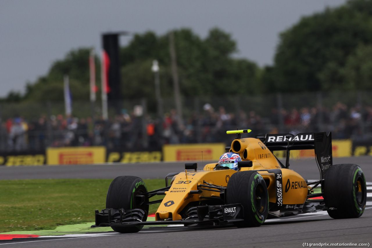 GP GRAN BRETAGNA, 09.07.2016 - Prove Libere 3, Jolyon Palmer (GBR) Renault Sport F1 Team RS16