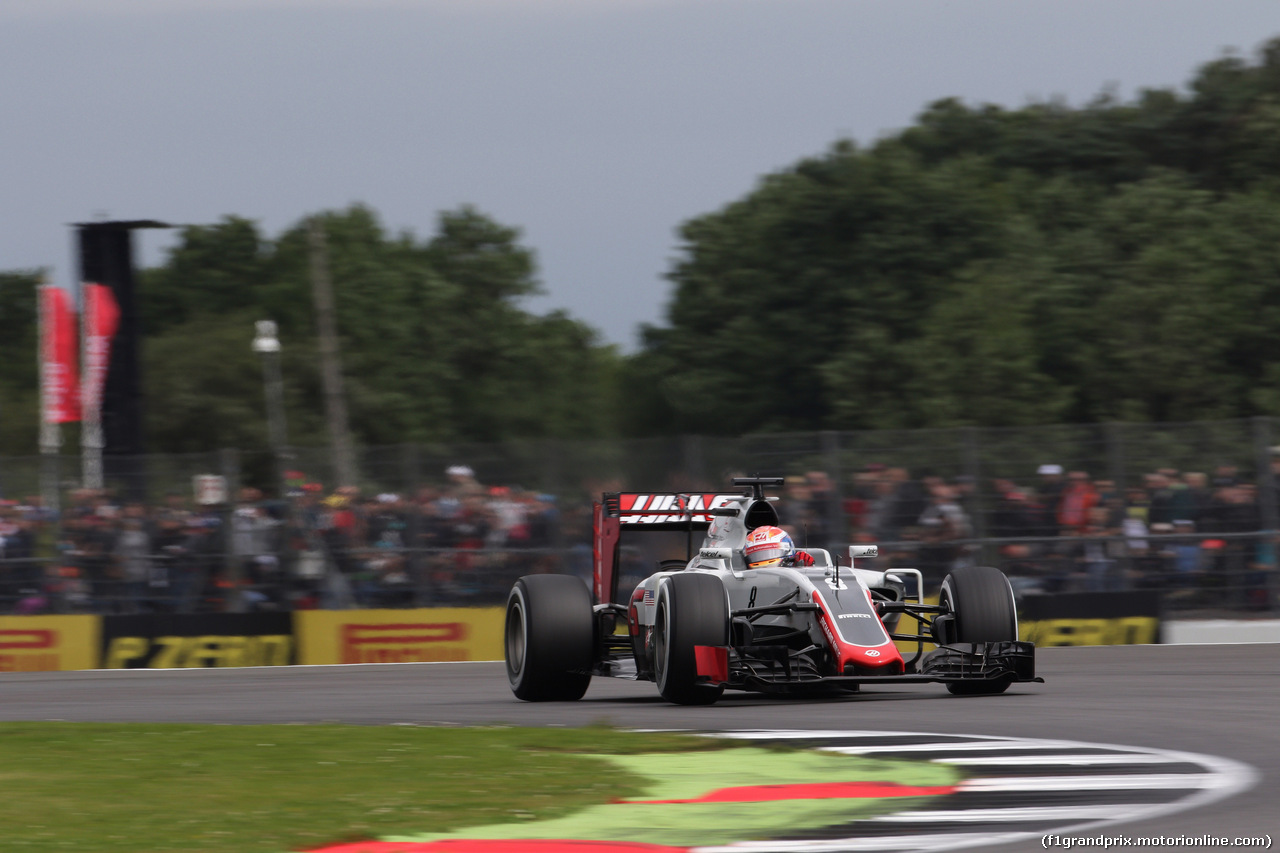 GP GRAN BRETAGNA, 09.07.2016 - Prove Libere 3, Romain Grosjean (FRA) Haas F1 Team VF-16