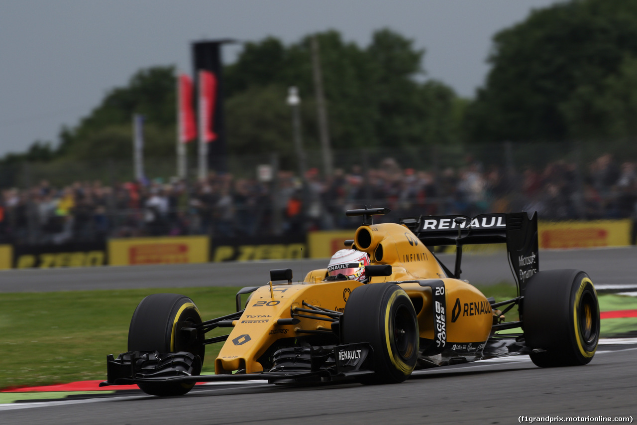 GP GRAN BRETAGNA, 09.07.2016 - Prove Libere 3, Kevin Magnussen (DEN) Renault Sport F1 Team RS16