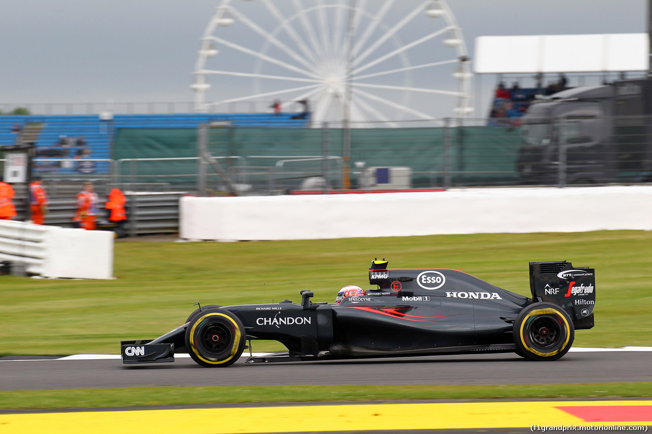 GP GRAN BRETAGNA, 09.07.2016 - Prove Libere 3, Jenson Button (GBR)  McLaren Honda MP4-31