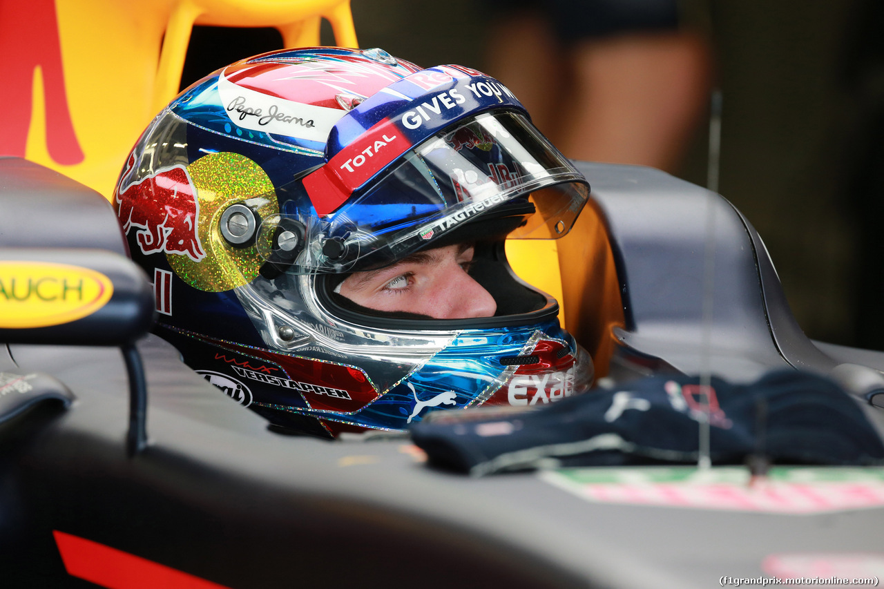 GP GRAN BRETAGNA, 09.07.2016 - Prove Libere 3, Max Verstappen (NED) Red Bull Racing RB12