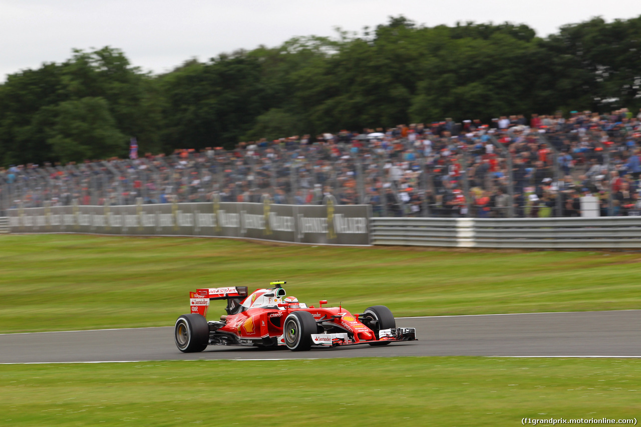 GP GRAN BRETAGNA, 09.07.2016 - Prove Libere 3, Kimi Raikkonen (FIN) Ferrari SF16-H