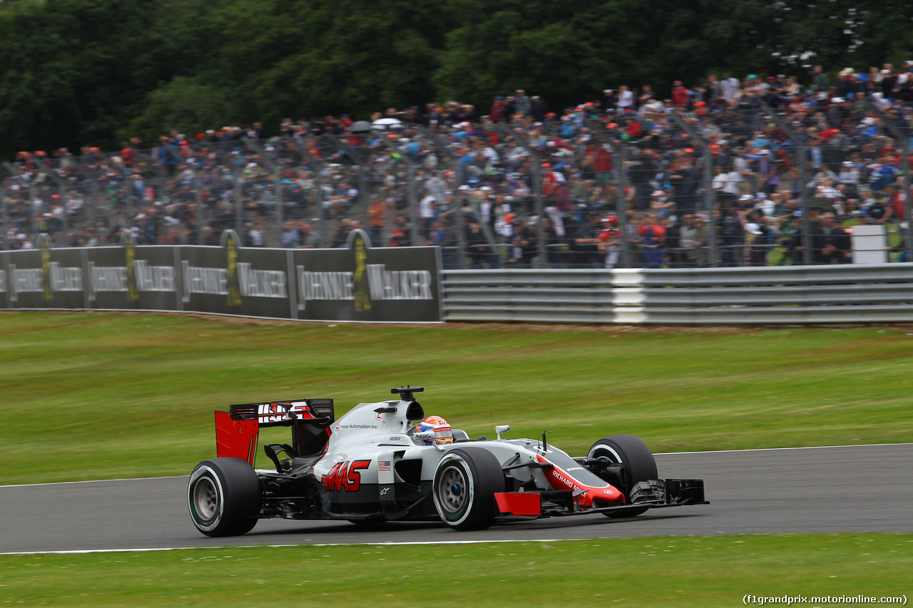 GP GRAN BRETAGNA, 09.07.2016 - Prove Libere 3, Romain Grosjean (FRA) Haas F1 Team VF-16