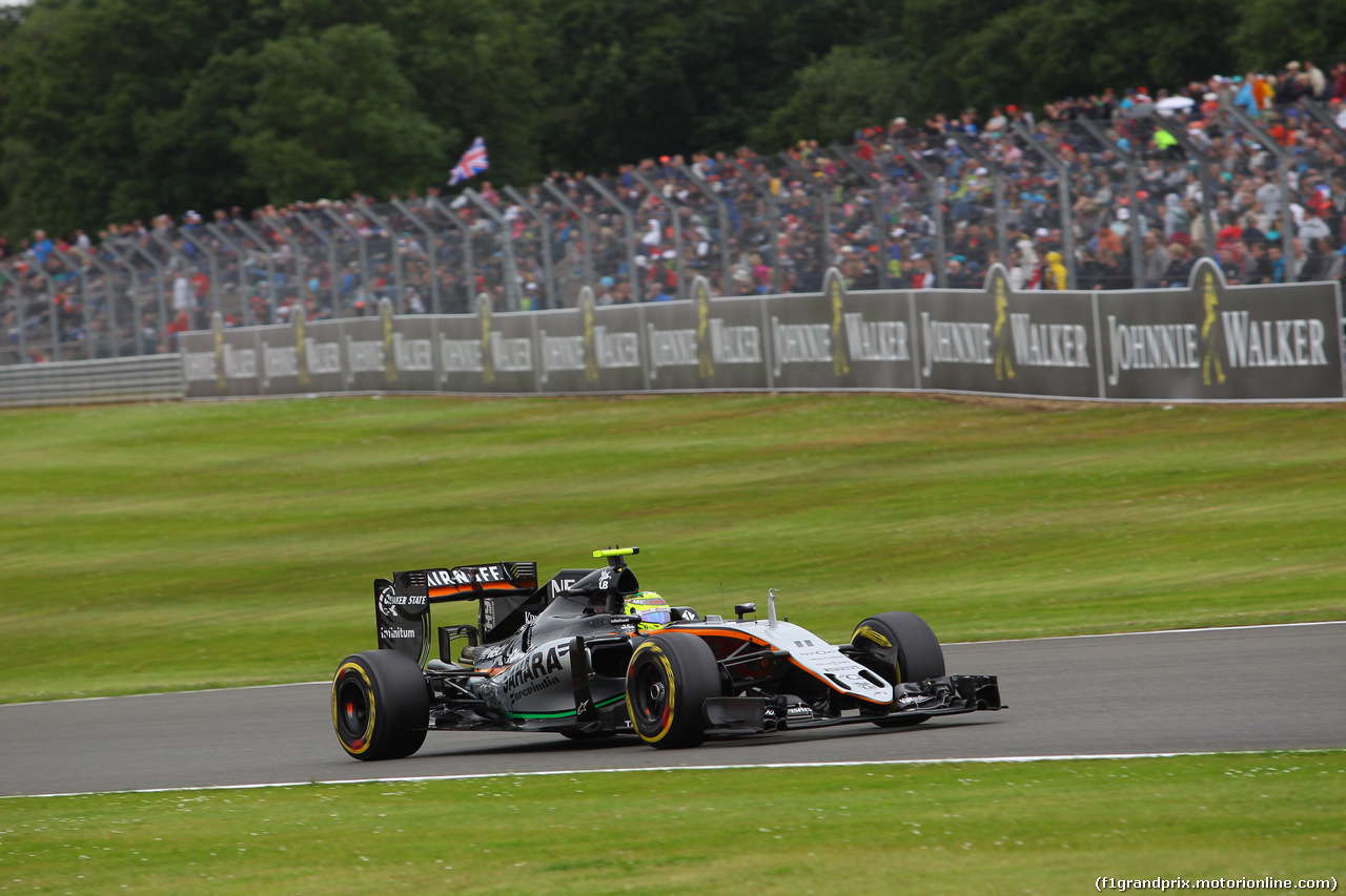 GP GRAN BRETAGNA, 09.07.2016 - Prove Libere 3, Sergio Perez (MEX) Sahara Force India F1 VJM09