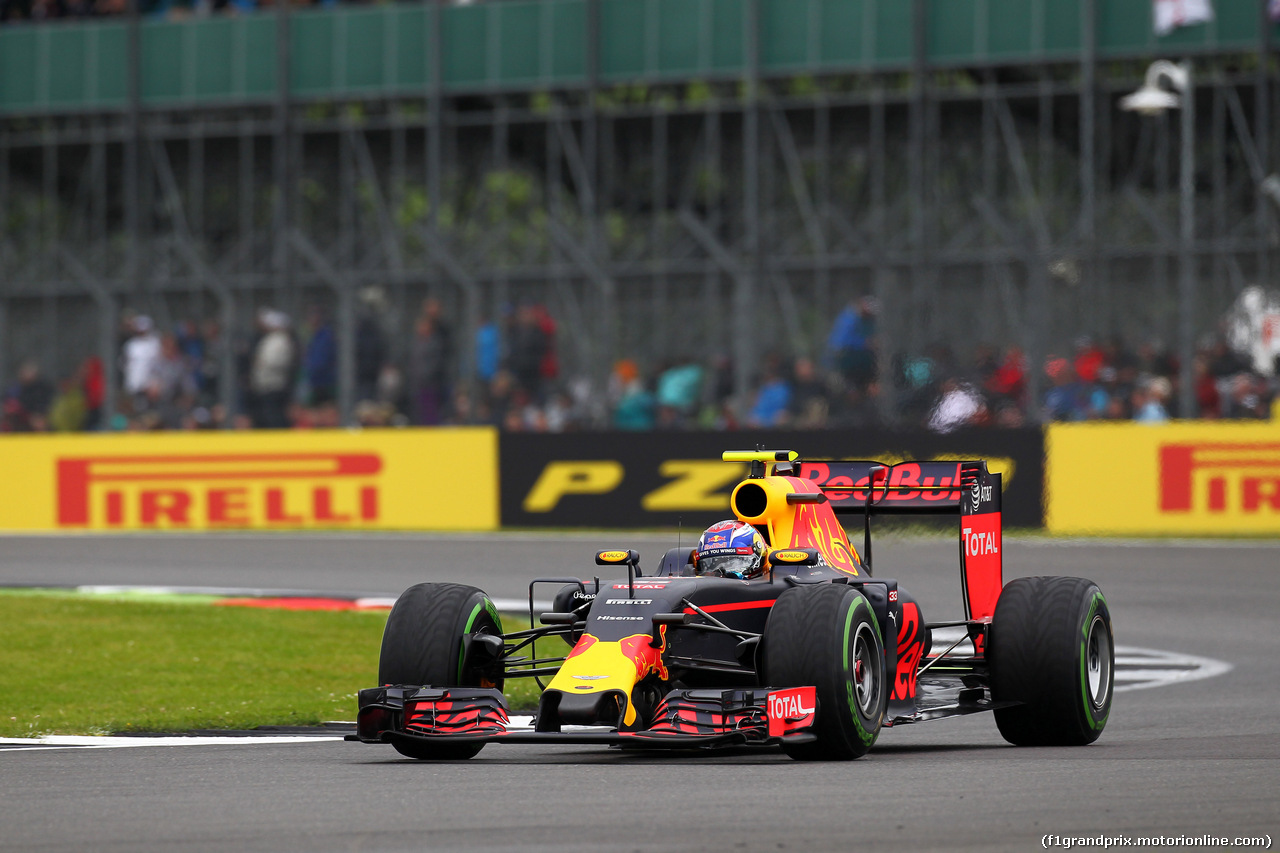 GP GRAN BRETAGNA, 09.07.2016 - Prove Libere 3, Max Verstappen (NED) Red Bull Racing RB12