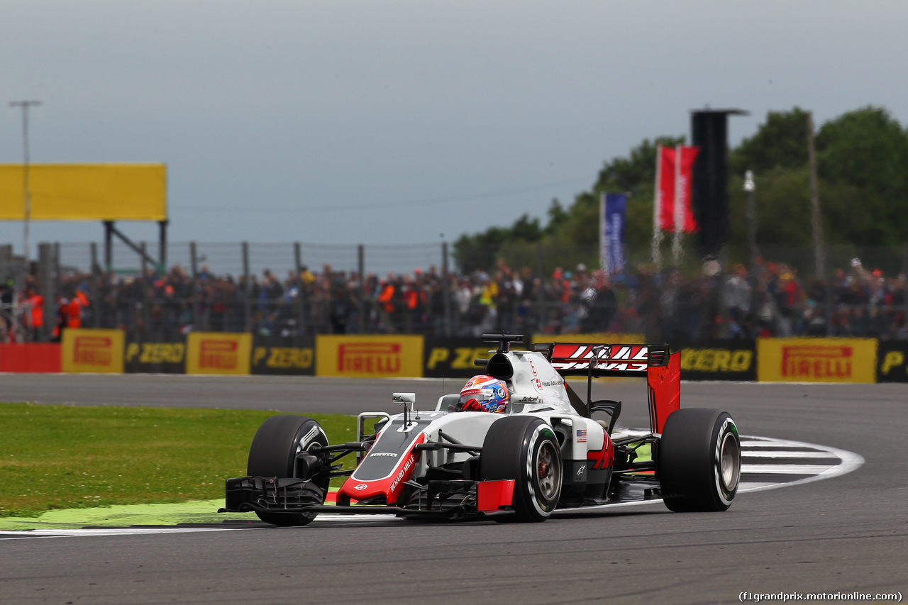 GP GRAN BRETAGNA, 09.07.2016 - Prove Libere 3, Romain Grosjean (FRA) Haas F1 Team VF-16