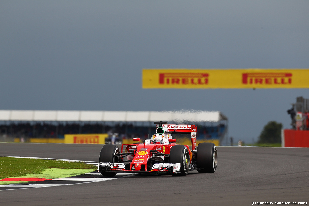 GP GRAN BRETAGNA, 09.07.2016 - Prove Libere 3, Sebastian Vettel (GER) Ferrari SF16-H