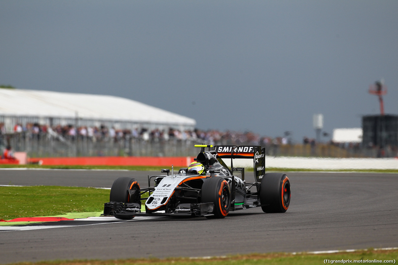 GP GRAN BRETAGNA, 09.07.2016 - Prove Libere 3, Sergio Perez (MEX) Sahara Force India F1 VJM09