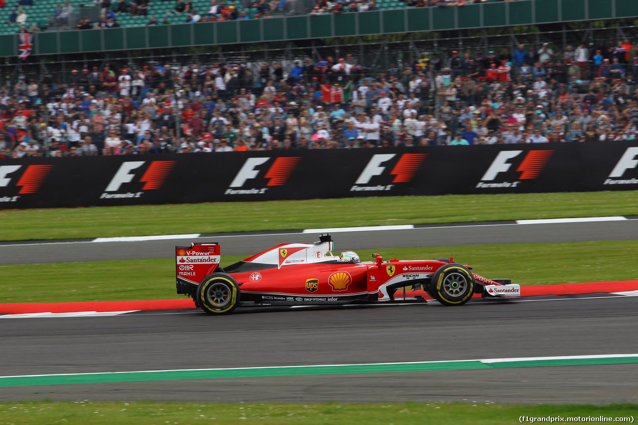 GP GRAN BRETAGNA, 09.07.2016 - Qualifiche, Sebastian Vettel (GER) Ferrari SF16-H