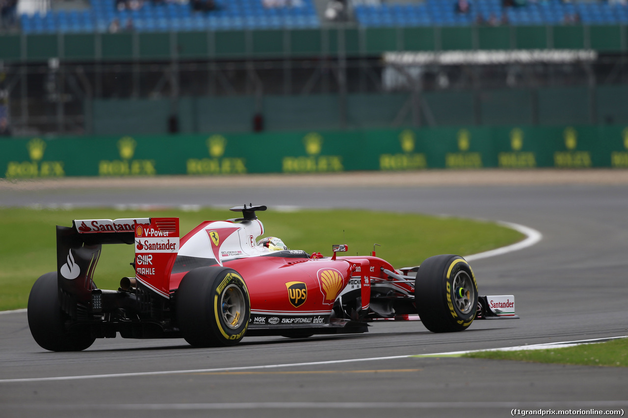 GP GRAN BRETAGNA, 09.07.2016 - Qualifiche, Sebastian Vettel (GER) Ferrari SF16-H