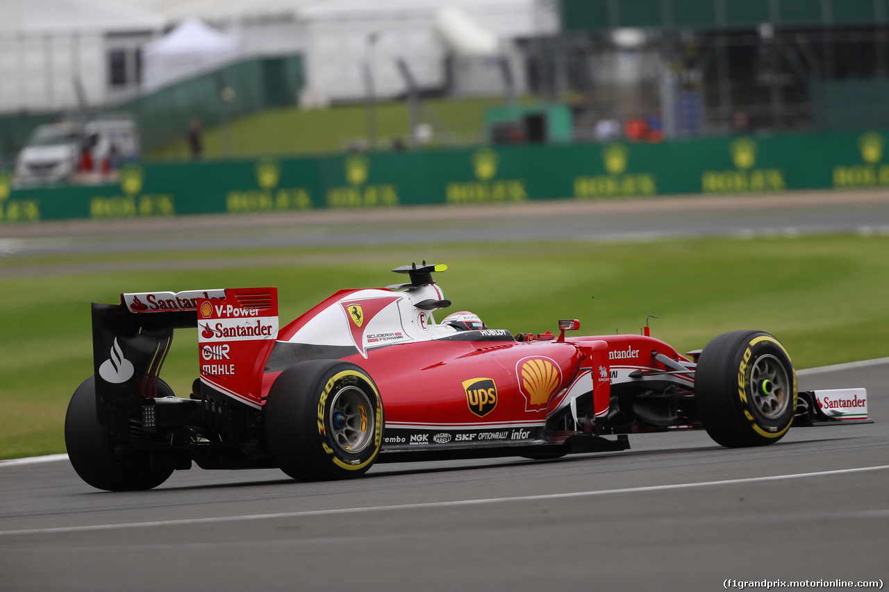 GP GRAN BRETAGNA, 09.07.2016 - Qualifiche, Kimi Raikkonen (FIN) Ferrari SF16-H