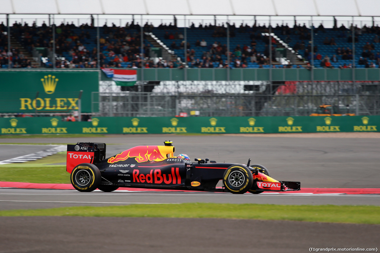 GP GRAN BRETAGNA, 09.07.2016 - Qualifiche, Max Verstappen (NED) Red Bull Racing RB12