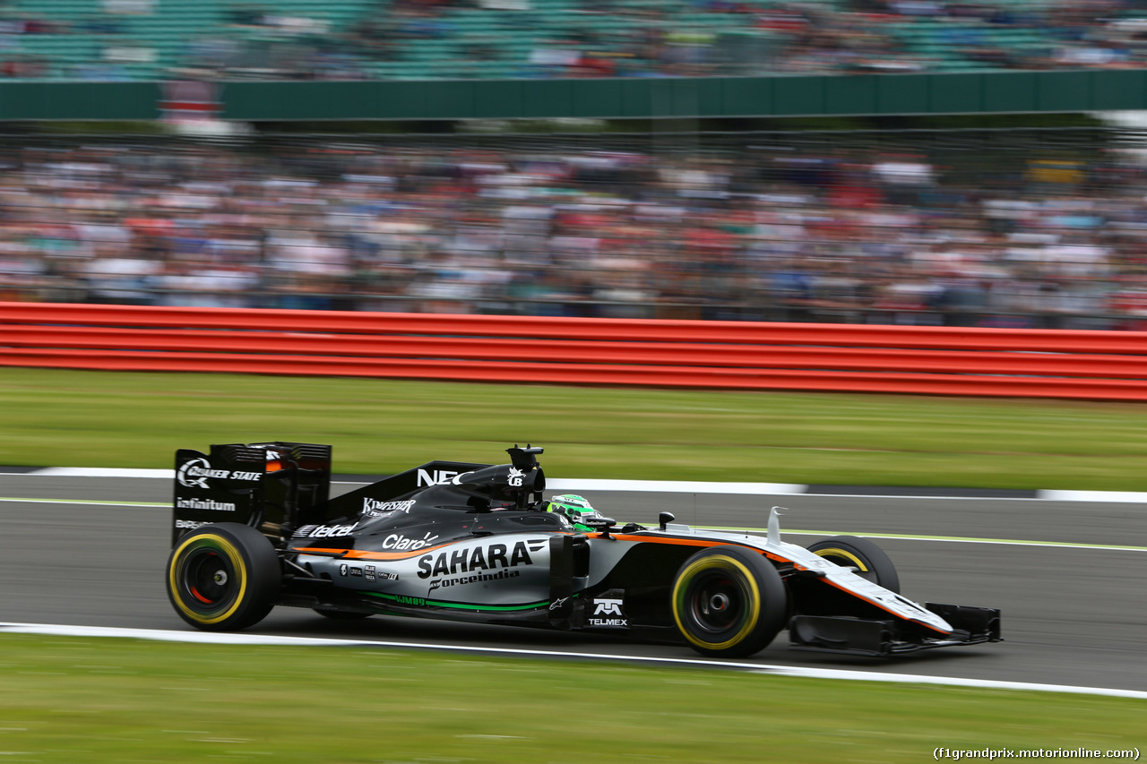 GP GRAN BRETAGNA, 09.07.2016 - Qualifiche, Nico Hulkenberg (GER) Sahara Force India F1 VJM09