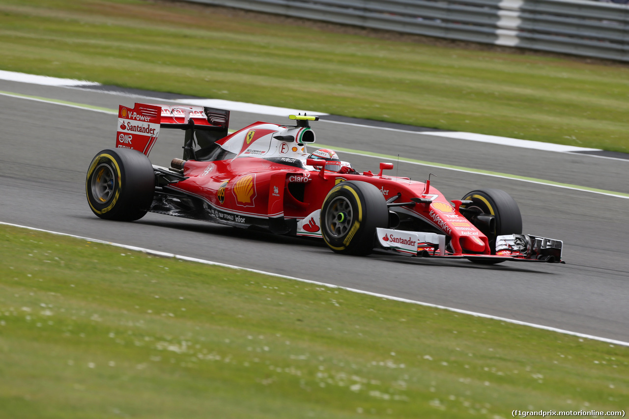 GP GRAN BRETAGNA, 09.07.2016 - Qualifiche, Kimi Raikkonen (FIN) Ferrari SF16-H